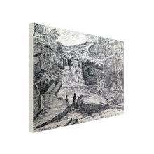Load image into Gallery viewer, Canvas Print landscape sketch, wilsden, R Fawcett
