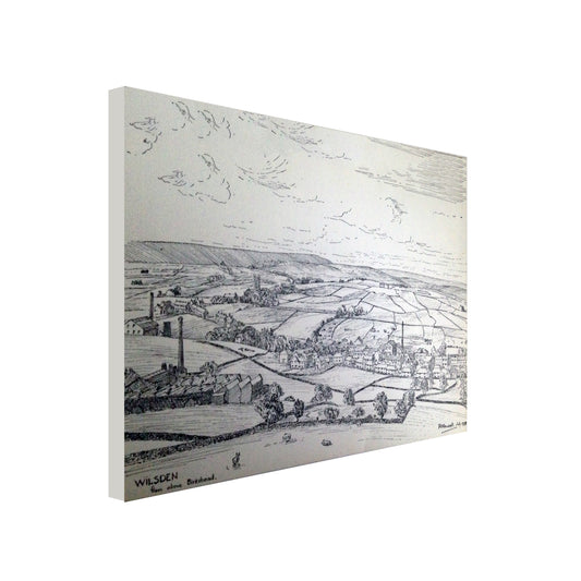 Canvas Print landscape sketch, wilsden, R Fawcett