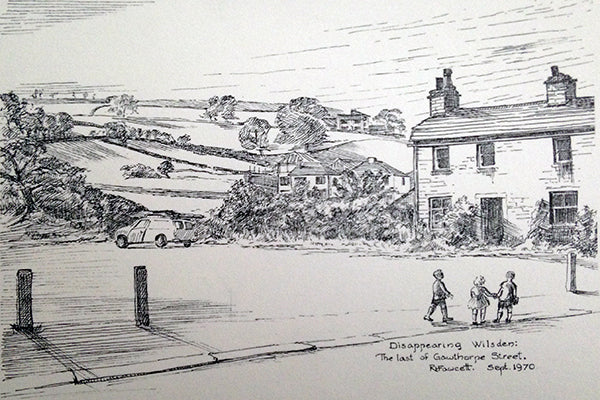 Canvas Print landscape sketch, wilsden, R Fawcett