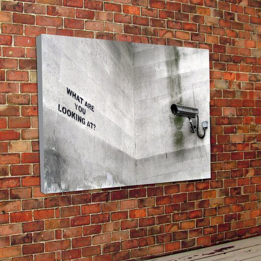 Banksy Print CCTV canvas graffiti art street art