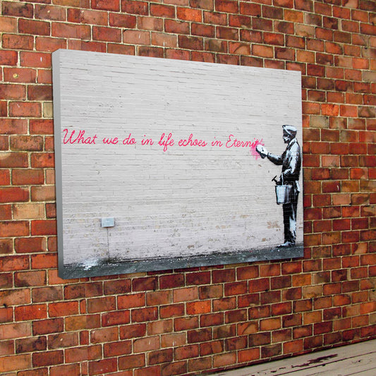 Banksy Print Canvas Eternity Wall Art Graffiti