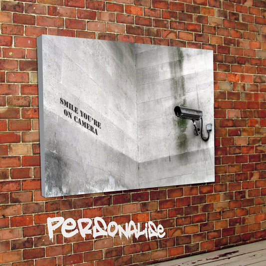 Personalised CCTV Banksy Canvas