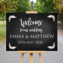 Load image into Gallery viewer, Wedding Welcome Sign - Welcome to Our Wedding
