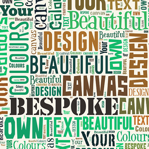 Text montage canvas Cognac and June