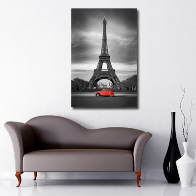 Eiffel Tower Red 2CV