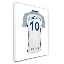 Load image into Gallery viewer, England Team Personalised Football Shirt Canvas
