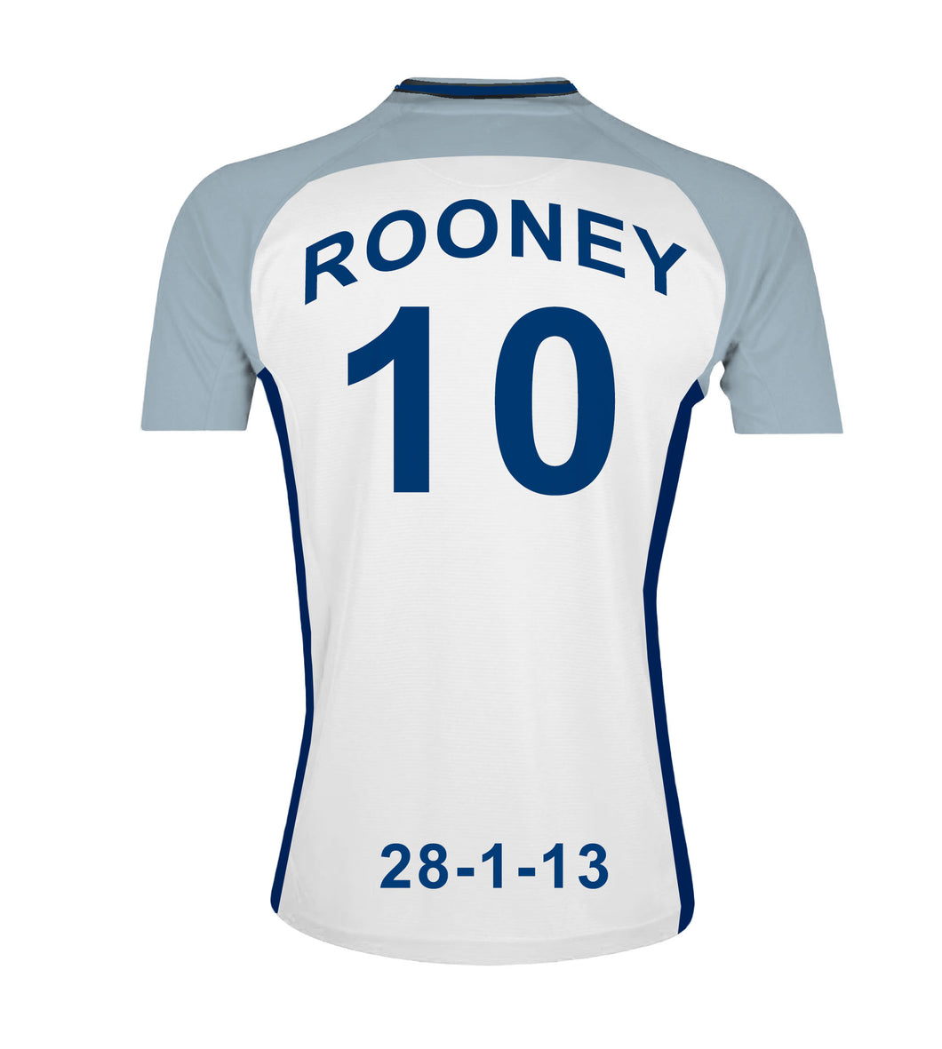 England Team Personalised Football Shirt Canvas