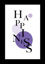 Load image into Gallery viewer, insprational quote Happiness printed on canvas or as a poster inspirational quote
