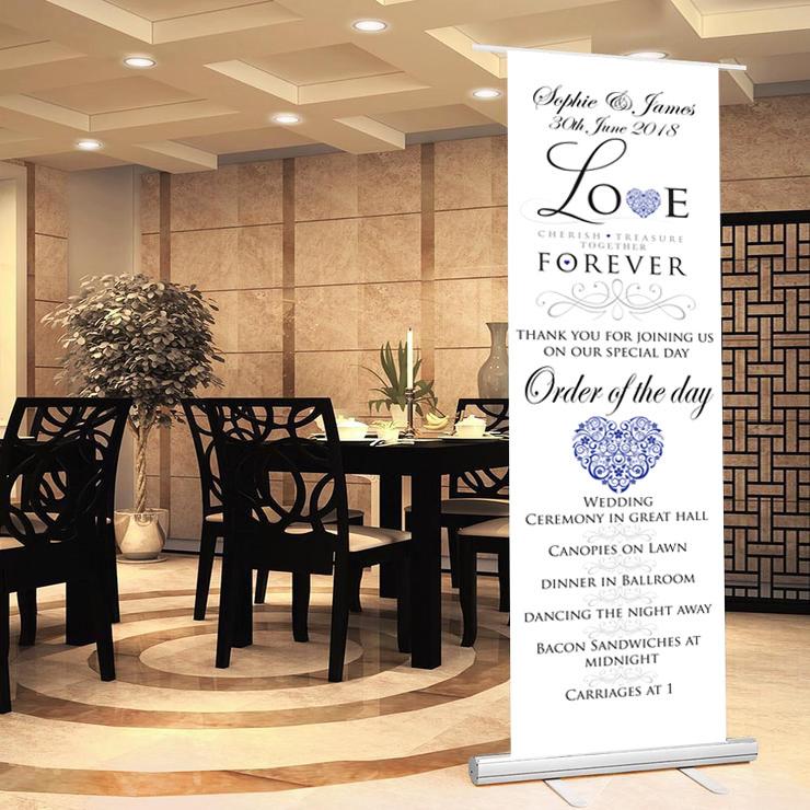 Wedding sign wedding banner welcome to wedding sign order of the day sign bride groom date of wedding wedding proceedings.LOVE theme