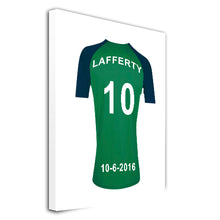 Load image into Gallery viewer, Northern Ireland Personalised Football Shirt Canvas
