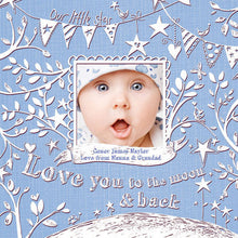 Load image into Gallery viewer, Love You To the Moon Birth Announcement Canvas
