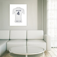 Load image into Gallery viewer, Real Madrid Football Club white personalised football shirt canvas
