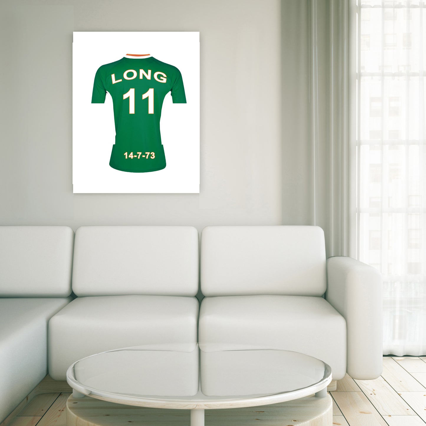 Republic of Ireland National Football Team Personalised Football Shirt Canvas