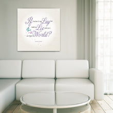 Load image into Gallery viewer, Portrait Art Canvas, Song Lyrics from Snow Patrol - Chasing Cars
