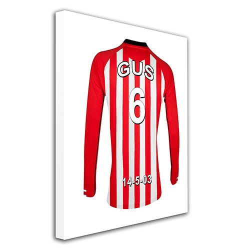 Sunderland Personalised Football Shirt Canvas