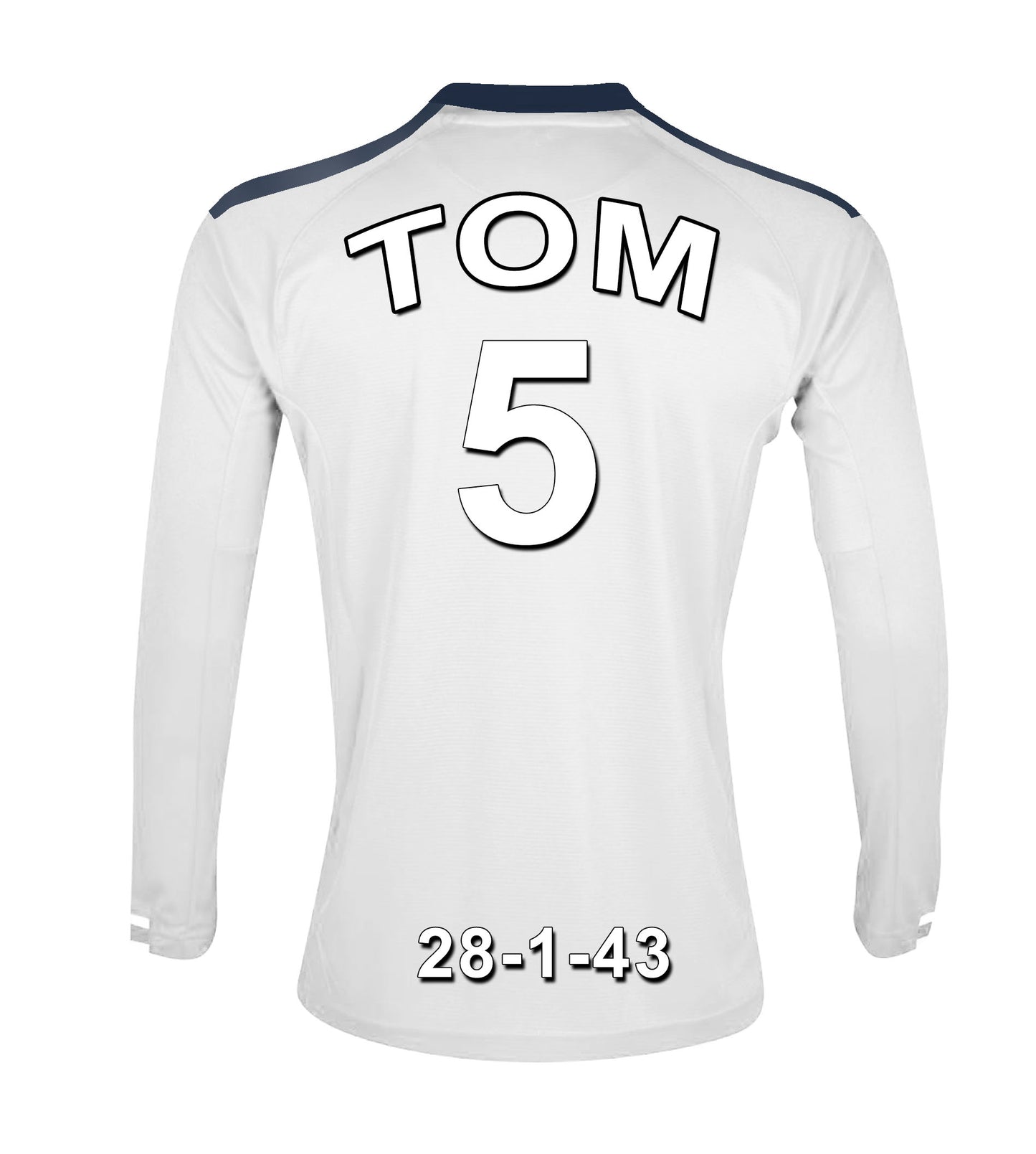 Swansea Football Club white personalised football shirt canvas