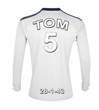 Load image into Gallery viewer, Swansea Football Club white personalised football shirt canvas

