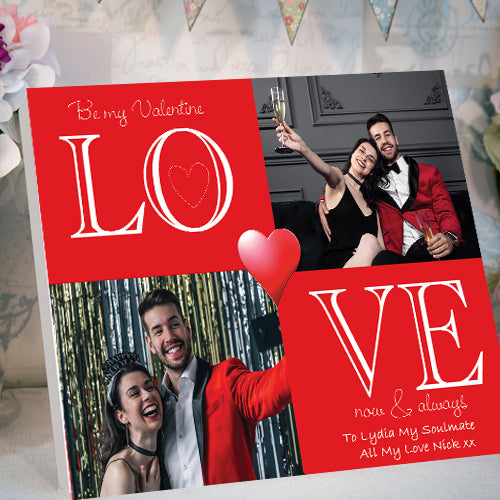 Valentines LOVE Quadrant Desktop Canvas Card