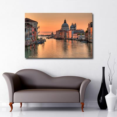Venice grande canal sunset