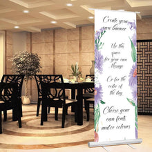 Load image into Gallery viewer, Personalised Create your Own Wedding Roll up Banner Sign
