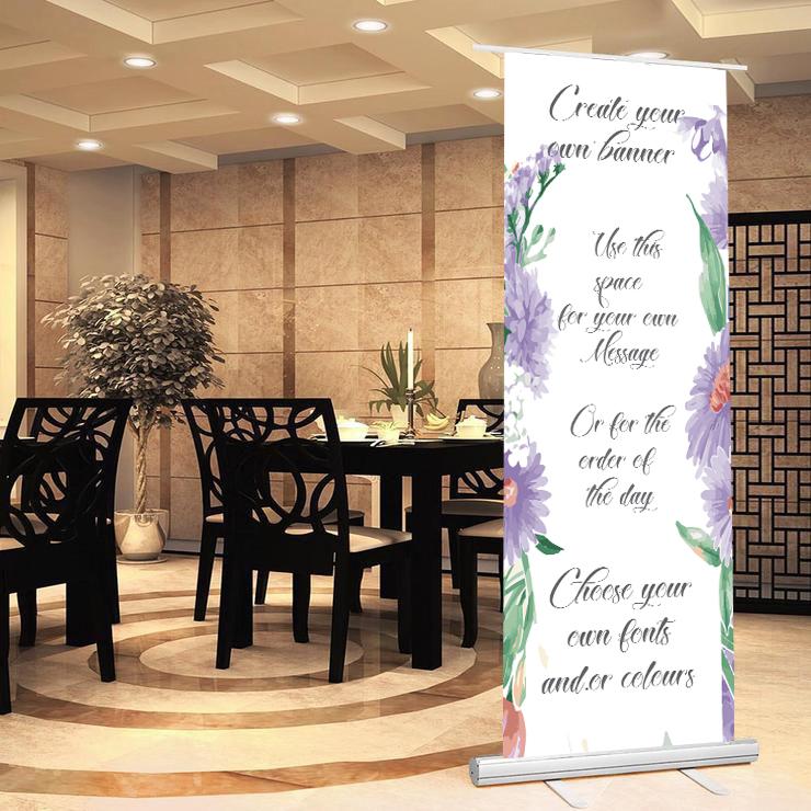 Personalised Create your Own Wedding Roll up Banner Sign