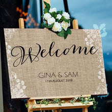 Load image into Gallery viewer, Wedding Welcome Sign - Welcome from the Bride and Groom
