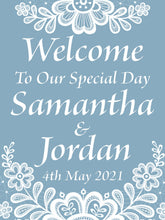 Load image into Gallery viewer, Wedding Welcome Sign - Classic Doilies
