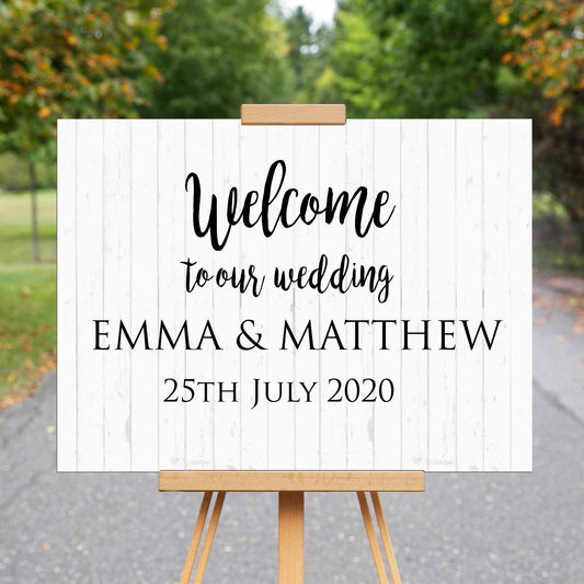 Wedding Welcome Sign - Welcome to Our Wedding