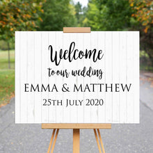 Load image into Gallery viewer, Wedding Welcome Sign - Welcome to Our Wedding

