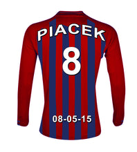 Load image into Gallery viewer, Barcelona Scarlet and Blue personalised football shirt canvas
