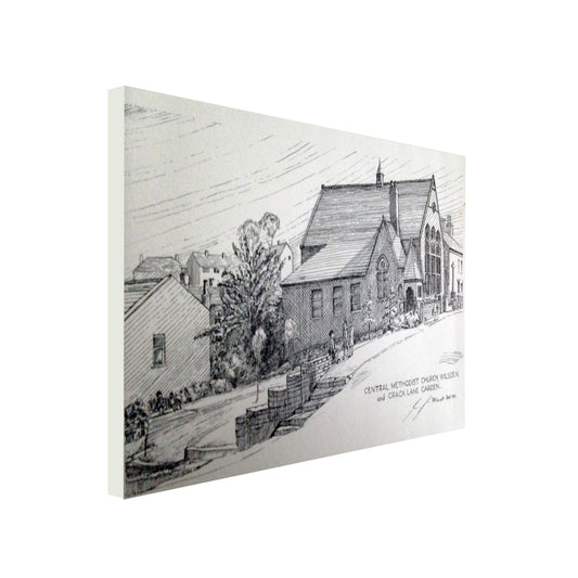 Canvas Print landscape sketch, wilsden, R Fawcett
