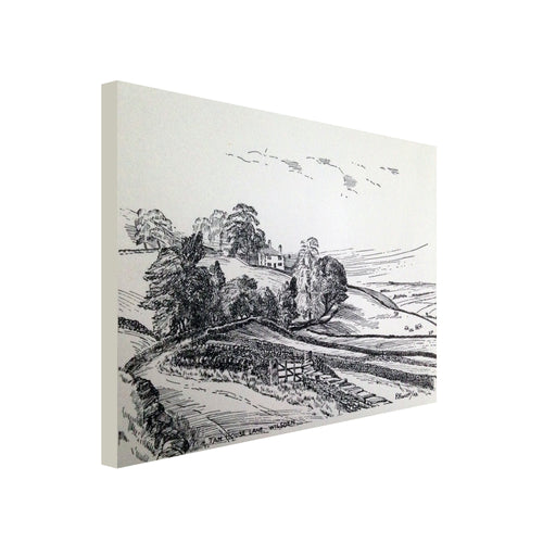 Canvas Print landscape sketch, wilsden, R Fawcett