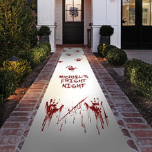Load image into Gallery viewer, Gruesome Halloween Party Floor Runner Decoration - Personalised
