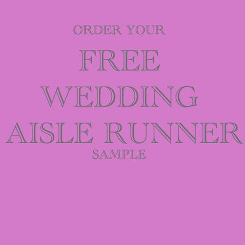 wedding aisle runner sample personalised sample aisle runner