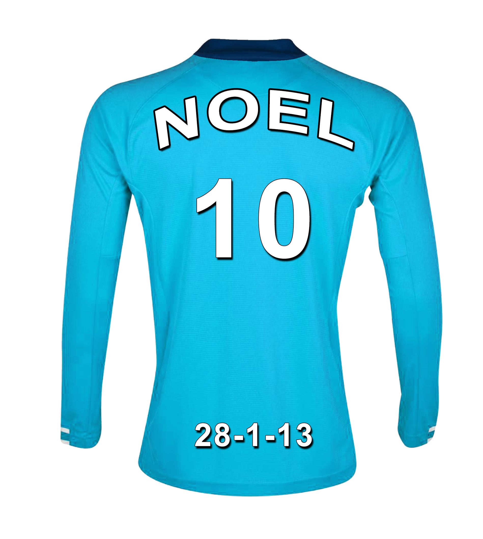 Manchester City Football Club blue personalised football shirt canvas