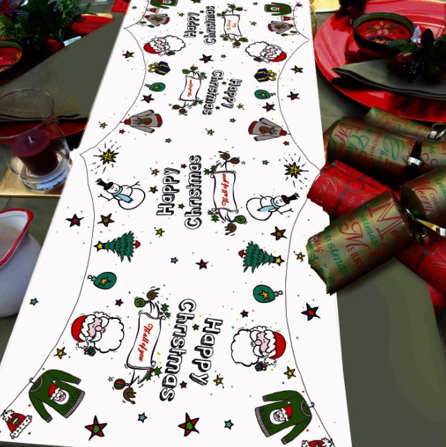 Chrisitmas Table runner unpersonalised Christmas table decoration